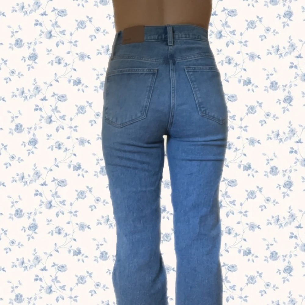 Madewell Vintage High Rose Straight Distressed Jeans